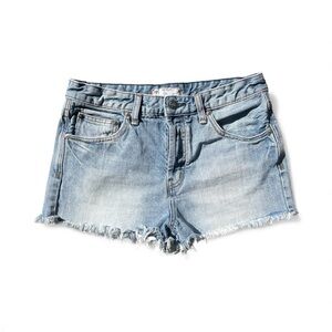 Free People | Light Blue Denim Cut-off Jean Shorts